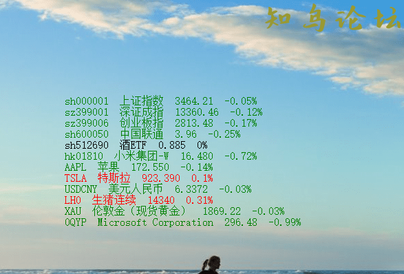 左右手桌面盯盘（Desktop Stock Tracking）V2.0 极简式PC桌面股票盯盘软件6588 作者:贺老师 帖子ID:956 软件知鸟论坛_zn60.com